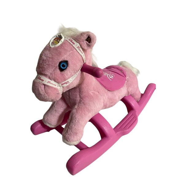 Disney Princess My Rocking Pony/Horse~Pink & White~Sounds/Music - Picture 1 of 16